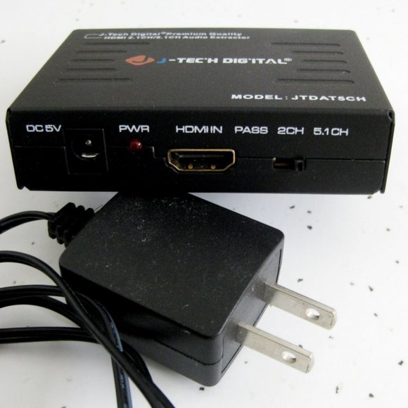 J-Tech Digital HDMI to SPDIF Optical / RCA Converter Adapter - Picture 1 of 2